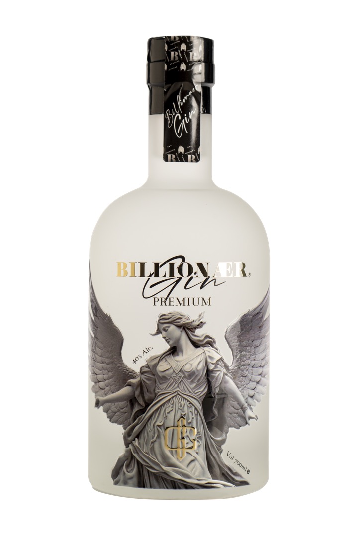 BILLIONAER Gin bottle, from the official Romal Group product presentation