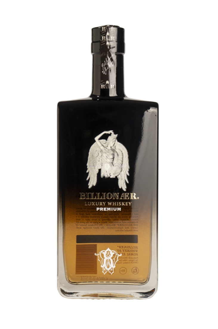 BILLIONAER Whiskey bottle, from the official Romal Group product presentation